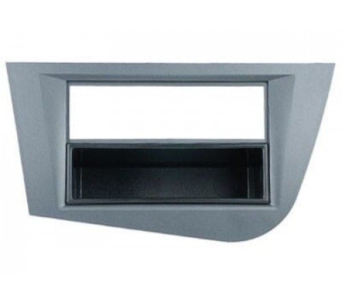 1-DIN frame Seat Leon 05-12 met bakje  grijs