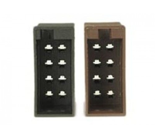 conn. vrouwelijk 8-pin female conn.s each 1X017.300/301