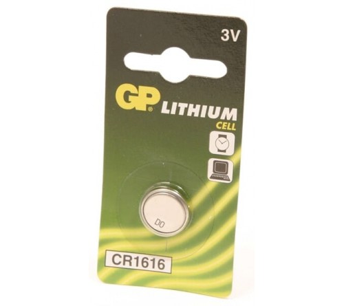 GP Lithium knoopcel CR1616  blister 1