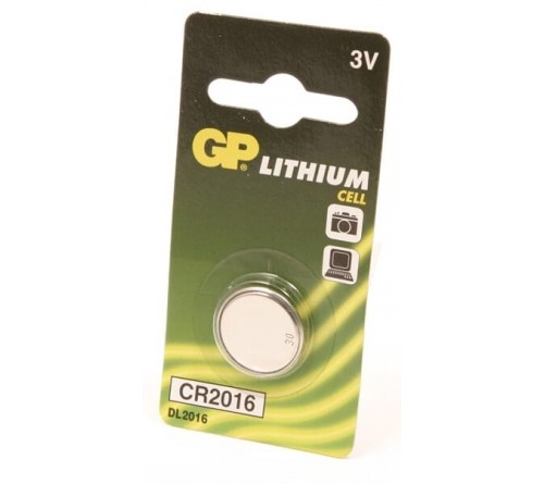 GP Lithium knoopcel CR2016  blister 1
