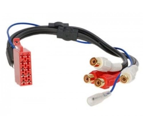 Passieve LOW LEVEL converter kabel 10-pin vrouwelijk > RCA