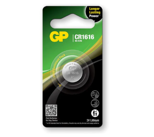 GP Lithium knoopcel CR1616  blister 1