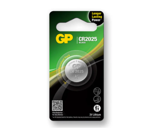 GP Lithium knoopcel CR2025  blister 1