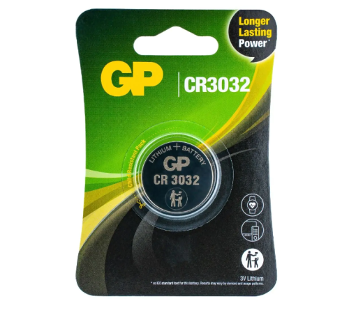 GP Lithium knoopcel CR3032  blister 1