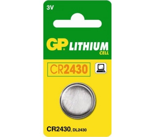 GP Lithium knoopcel CR2430  blister 1
