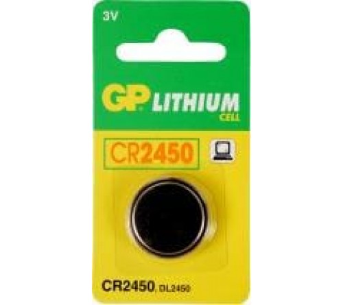 GP Lithium knoopcel CR2450  blister 1