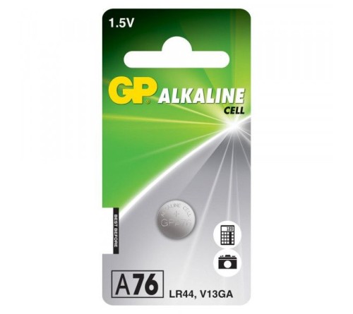 GP LR44 Alkaline knoopcel 76A (V13GA/L1154) 1.5V 110mAh