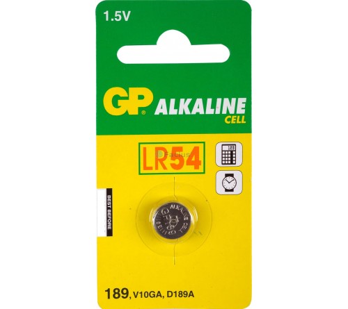 GP LR54 Alkaline knoopcel 189 (V10GA / L1130) 1.5V