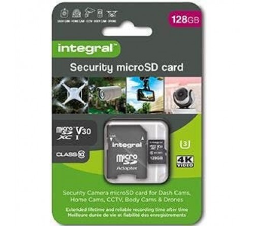 Integral Security MicroSDHC 128GB Class 10 100MB/s-60MB/s