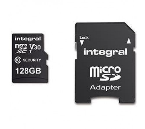 Integral Security MicroSDHC 128GB Class 10 100MB/s-60MB/s