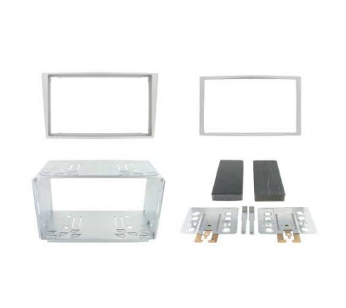 2-DIN frame Opel Zafira 05-11 zilverkleurig