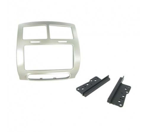 2-DIN frame Toyota Urban Cruiser 05-09 zilverkleurig