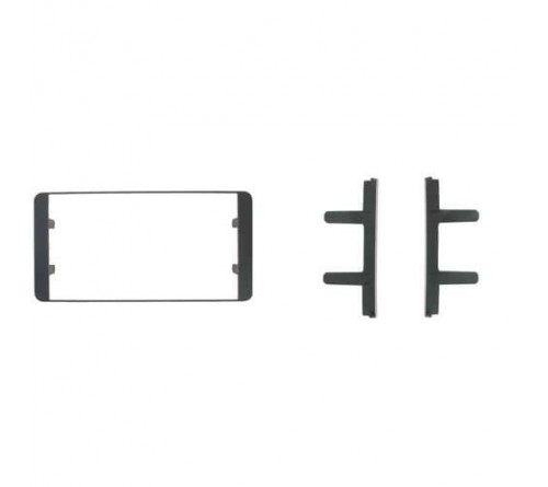 2-DIN frame Toyota Auris  Avensis  Prius  Yaris metaal zwart