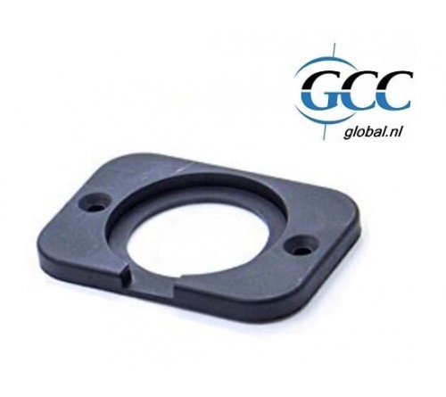 montageplaat 1 gat voor ronde plug front mount