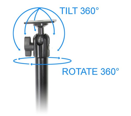 Pedestal Mount Lite  Super clamp mount  340mm  5-65mm
