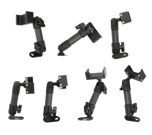 Brodit Motorcycle mount + holder 56-92mm  mirror hole/H123mm