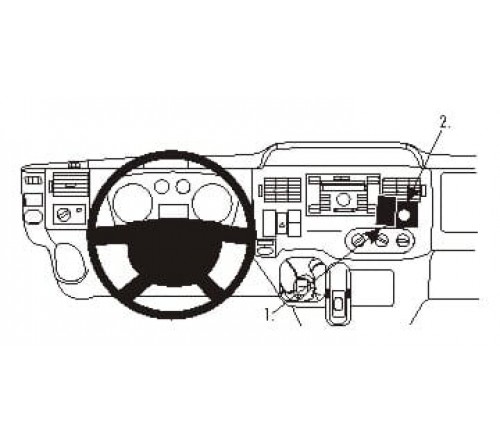 Proclip Ford Transit/Transit Tourneo 07-13 angled heavy duty