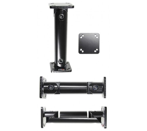 Pedestal Mount 6" L:150mm Mounting plate:50x50mm Black