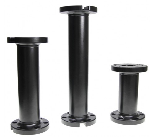 Pedestal Mount Part 4" for cable L:100mm ø64mm Black