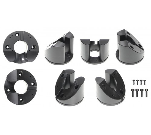 Pedestal Mount Part Kop 45° H:50mm Incl. Schroevenset Black