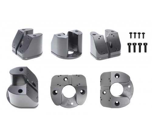 Pedestal Mount Part Kop 60° H:50mm Incl. Schroevenset Black