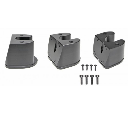 Pedestal Mount Part Kop 75° H:50mm Incl. Schroevenset Black