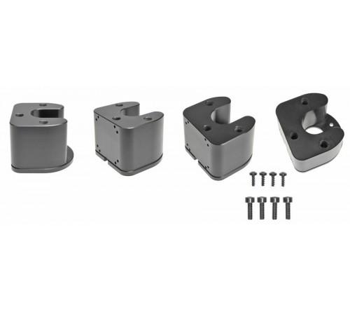 Pedestal Mount Part Kop 90° H:50mm Incl. Schroevenset Black