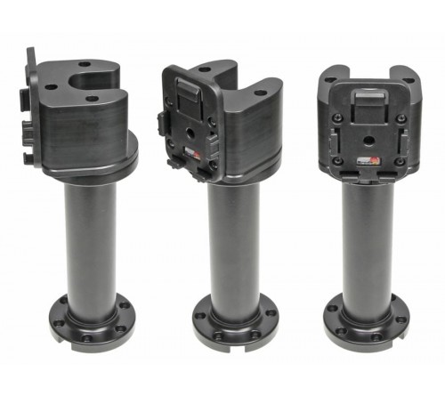 Pedestal Mount 6" for cable Kop 90° & MoveClip H:200mm Black