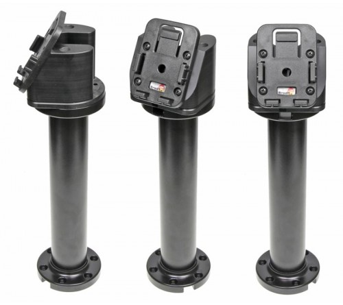 Pedestal Mount 8" for cable Kop 60° & MoveClip H:268mm Black