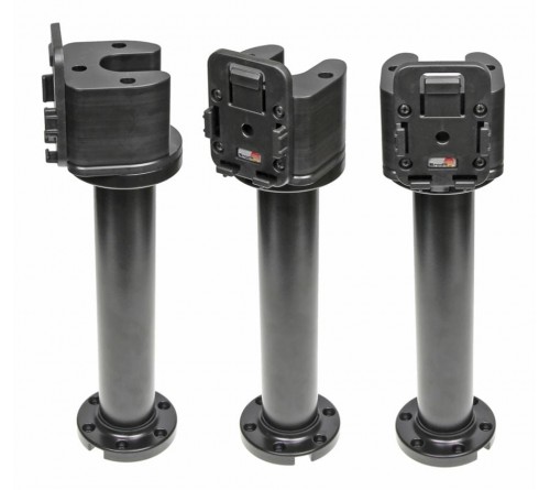 Pedestal Mount 8" for cable Kop 90° & MoveClip H:250mm Black