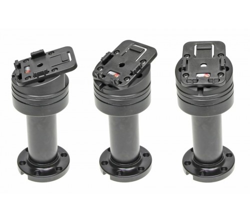 Pedestal Mount Swiv. 4 5" Kop 15° & MoveClip H:141mm Black