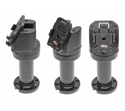 Pedestal Mount Swiv. 4 5" Kop 60° & MoveClip H:165mm Black