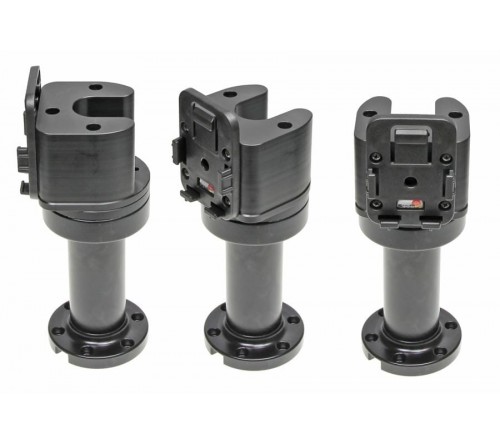 Pedestal Mount Swiv. 4 5" Kop 90° & MoveClip H:165mm Black