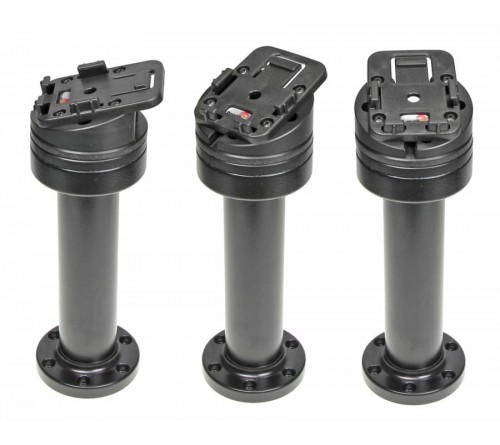 Pedestal Mount Swiv. 6 5" Kop 15° & MoveClip H:191mm Black