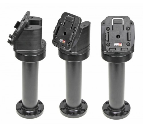 Pedestal Mount Swiv. 6 5" Kop 60° & MoveClip H:215mm Black