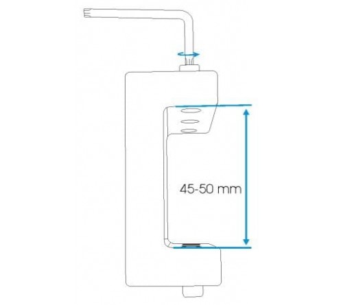 Pedestal U-Mount 45-50mm wide. 2xAMPS