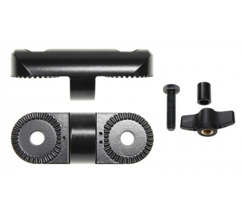 Pedestal Mount adjustable ext.part 2" Black-small teeth