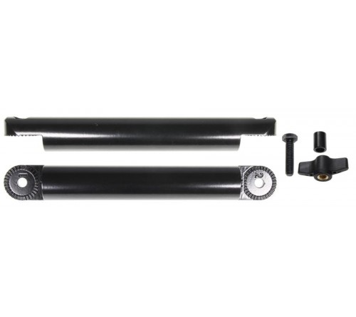 Pedestal Mount adjustable ext.part 8" Black-small teeth