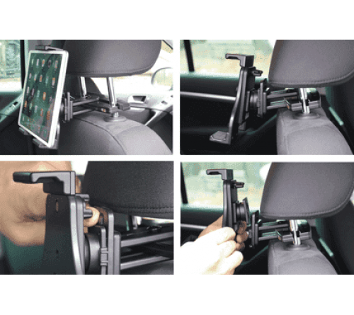 Brodit Headrest mount 95/211mm + tablet houder 140/195/25mm