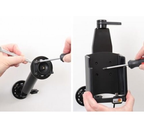 Brodit houder/lader Zebra M6/M60 sig.plug - 3A-swiveling top