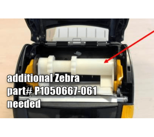 Brodit extended rol+power Zebra+mount ZQ630 + Clip
