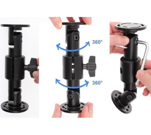 Pedestal Mount 5 5" rotatable L:156mm - small teeth