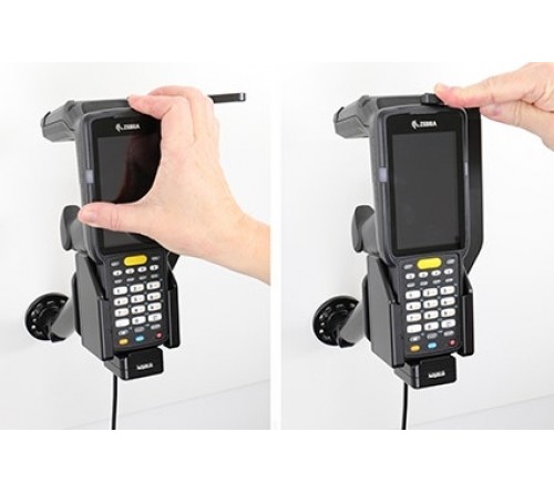 Brodit houder-lader Zebra MC3300R RFID fixed w.dampeners