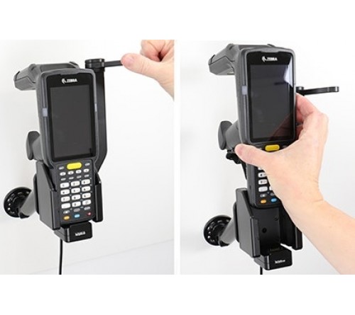 Brodit houder-lader Zebra MC3300R RFID fixed w.dampeners