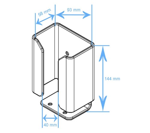 Brodit houder univ. scanner pistolgrip - Forklift 140mm/97mm