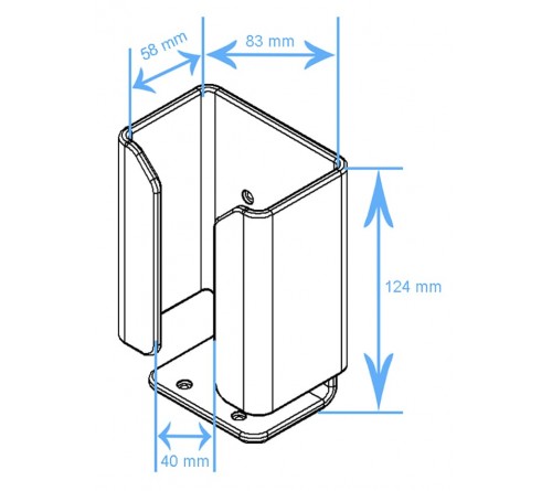 Brodit houder universeel scanners met pistool grip-L