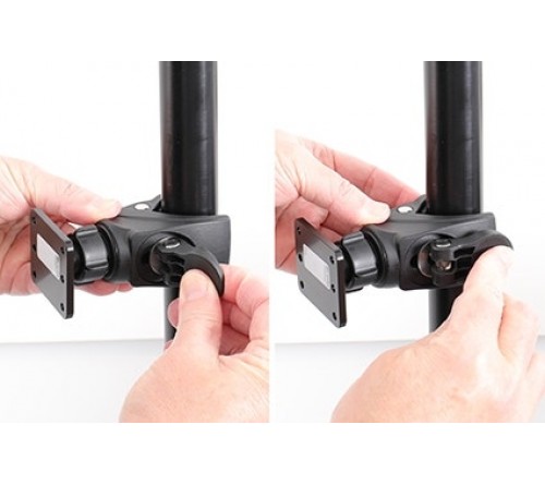 Brodit pipe mount with mounting plate 12-44mm diameter