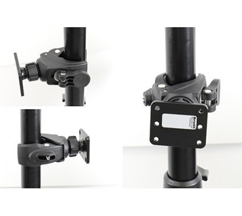 Brodit pipe mount with mounting plate 12-44mm diameter