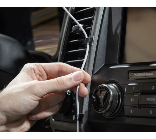 Brodit adhesive cable clips (8-pack) max.3.5mm thickness