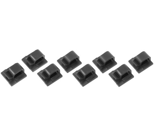 Brodit adhesive cable clips (4-pack) max.3.5mm thickness